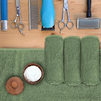 24 Pack Green Hand Towel 100% Cotton Spa Towel – 16x26 inches Highly Absorbable - Image 4