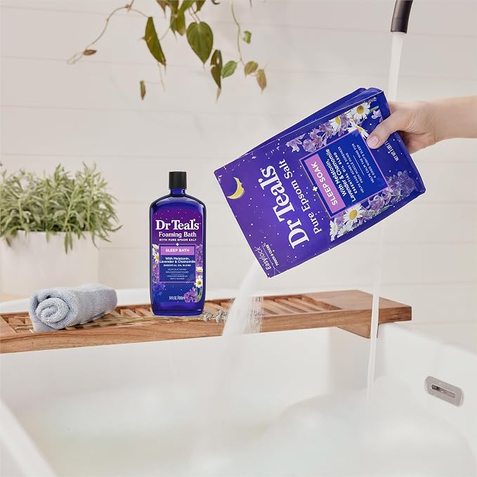 Dr Teal's Pure Epsom Magnesium Salt Soak, Sleep Blend - Image 5