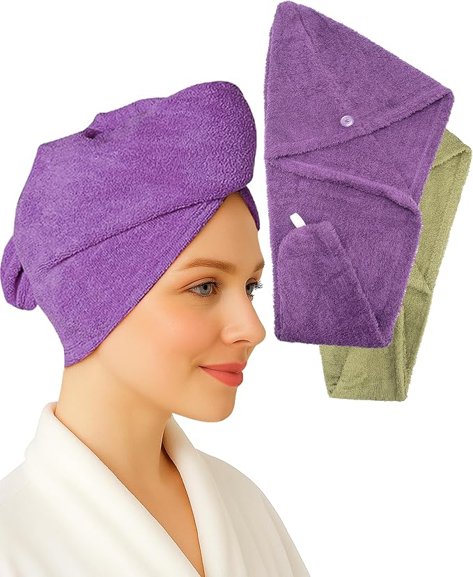 Textila 100% Cotton Hair Wrap Towels by Textila+Stores