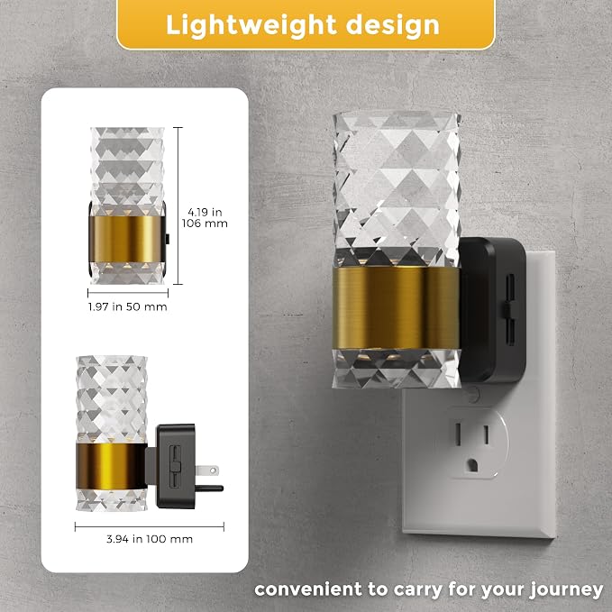 L LOHAS LED Night Light, Modern Night Lights Plug into Wall, 2 Pack - Image 6