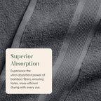 Springtree Home Luxury Viscose from Bamboo Bath Towel Set of 4 | 35% Viscose - Image 6