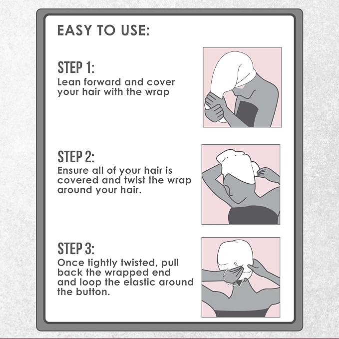 EXPRESSIONS Microfiber Hair Towel in Pink - Image 5