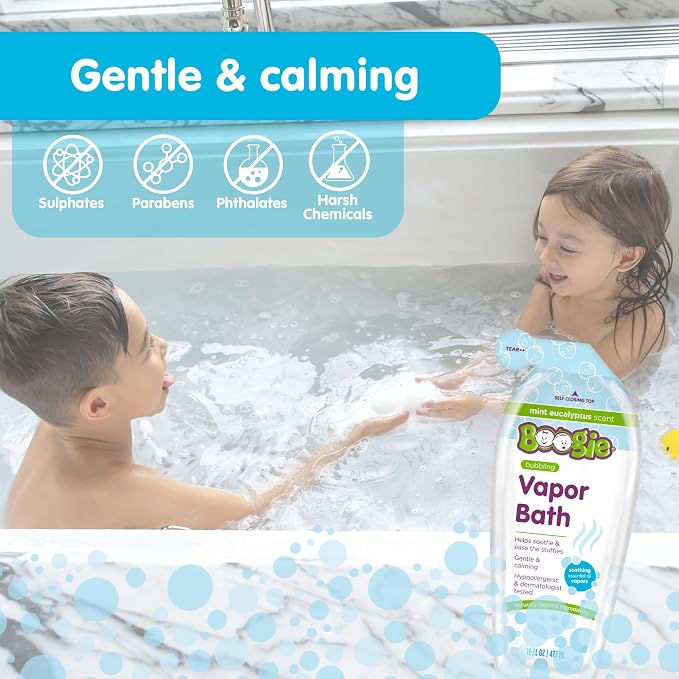 Boogie Kids Botanical Bubble Bath, Soothing Vapor, Made - Image 7