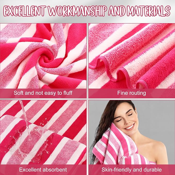SmoothNovelty 16 Pack Microfiber Bath Towels Bulk 27'' x 60'' Oversized Size - Image 3