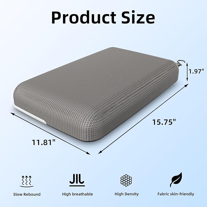 Shower Seat Cushion with Non-Slip Silicone Bottom, Shower Chair Cushion - Image 2