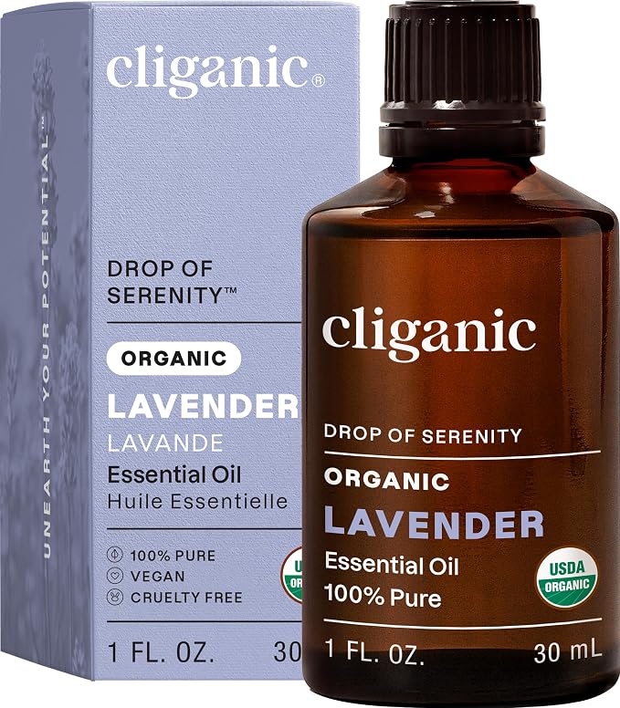 Cliganic Organic Lavender Essential Oil, 1oz by Cliganic