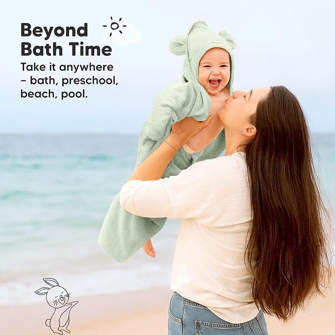 KeaBabies 2-Pack Hooded Baby Towels - Image 7