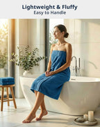 LANE LINEN 100% Cotton 4 Pack Bath Towels Set - Image 2