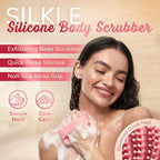 SILKLE Silicone Body Scrubber – Gentle Exfoliating Shower Scrubber - Image 2