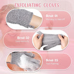 Didaey 104 Pcs Exfoliating Glove Bulk Shower Gloves - Image 3