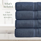 Springtree Home Luxury Viscose from Bamboo Bath Towel Set of 4 | 35% Viscose - Image 2
