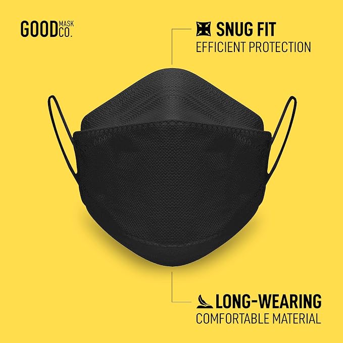 Good Mask Co. Good Comfort KN95 Face Mask, Disposable KN95 Face Mask, Filter - Image 2