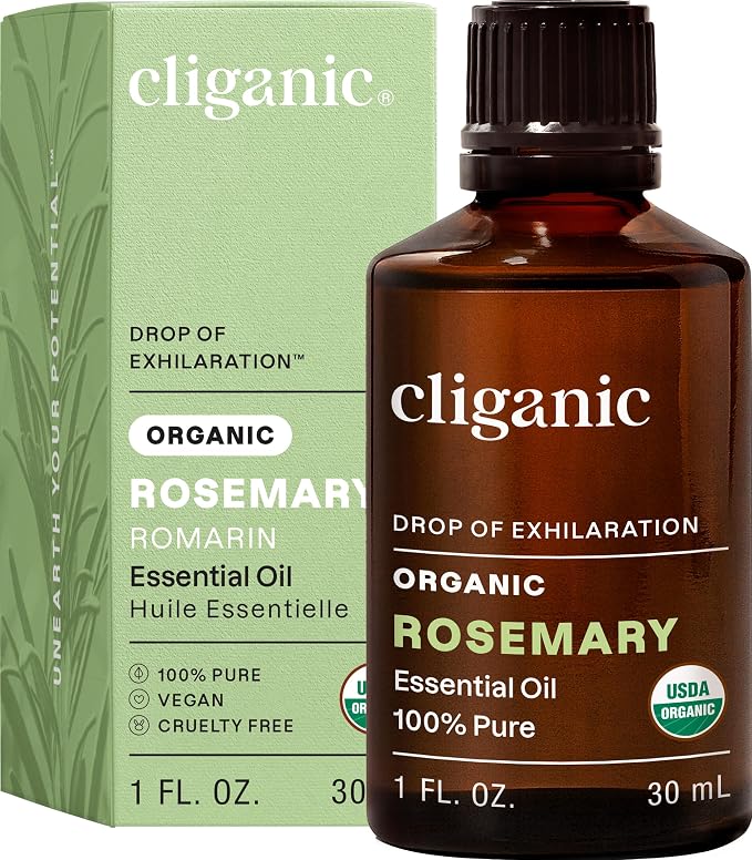 Cliganic Organic Rosemary Essential Oil, 1oz by Cliganic