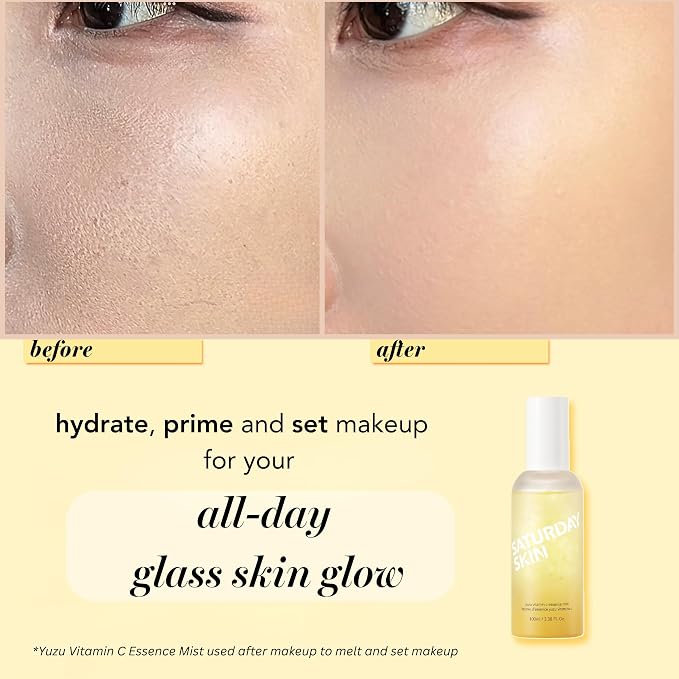 Saturday Skin Yuzu Vitamin C Essence Jelly Mist- Brightening Plumping Soothing - Image 6