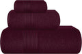 BOUTIQUO Ultra Soft 3 Pack Cotton Towel Set, Contains a Bath Towels 28x55 inch by BOUTIQUO
