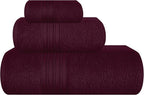 BOUTIQUO Ultra Soft 3 Pack Cotton Towel Set, Contains a Bath Towels 28x55 inch by BOUTIQUO