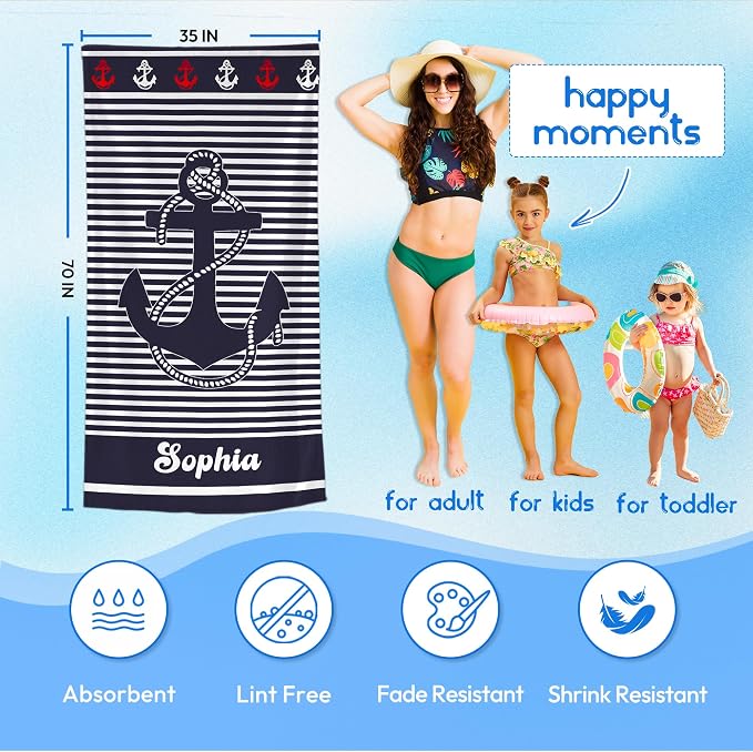JML Personalized Beach Towel - Image 3