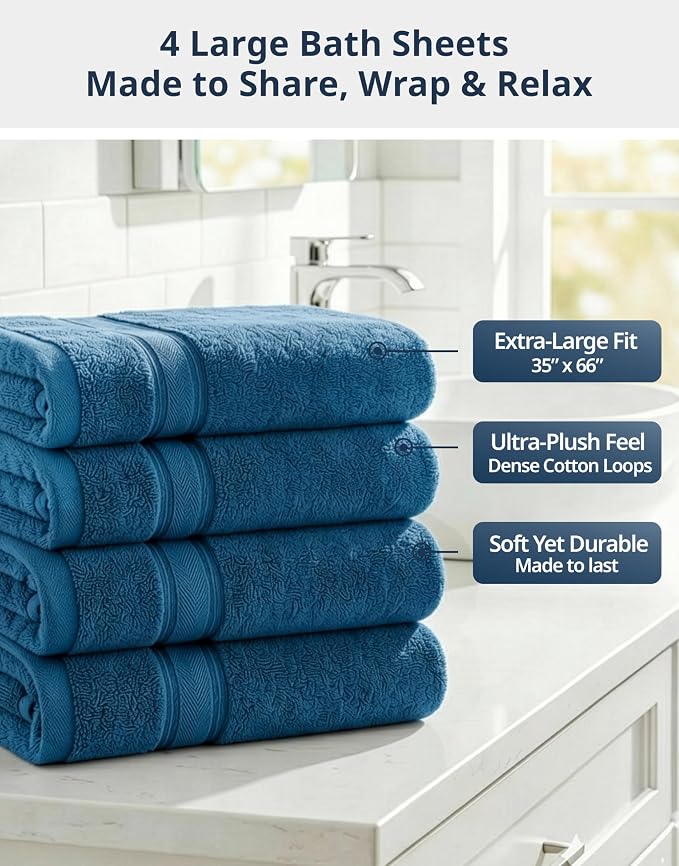 LANE LINEN Oversized Bath Towels - Image 4