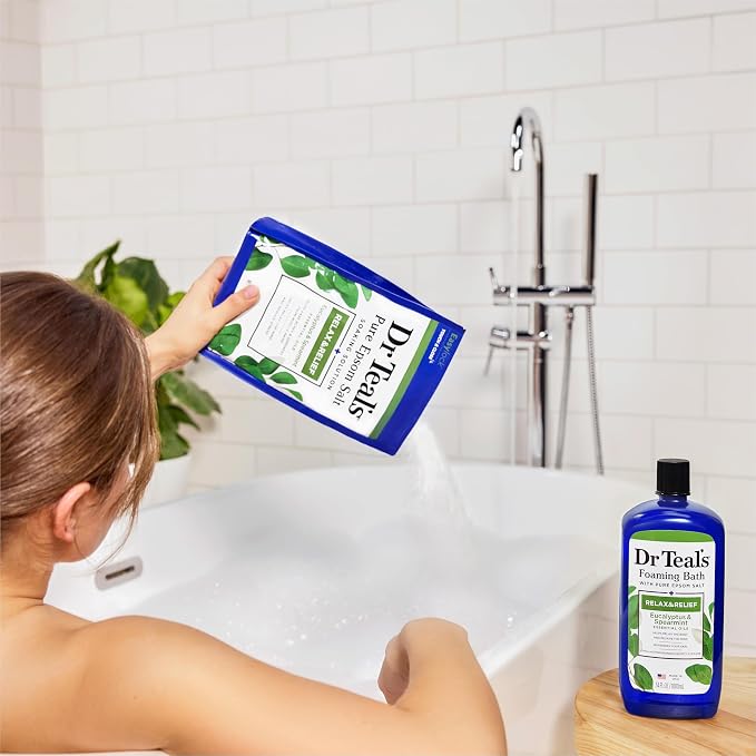 Dr Teal's Pure Epsom Salt Soak and Foaming Bath, Relax & Relief - Image 5