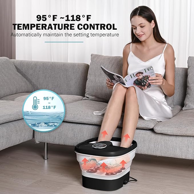 KNQZE Collapsible Foot Spa Electric Foot Bath - Image 5