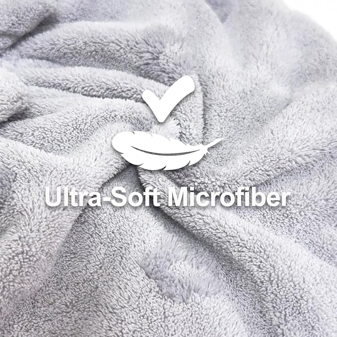 Jseng 3Packs Microfiber Hair Towel - Image 2
