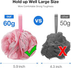 DadyMart Bath Shower Loofah Sponge 60g Bath Mesh Pouf Shower Ball Body Scrubber - Image 4