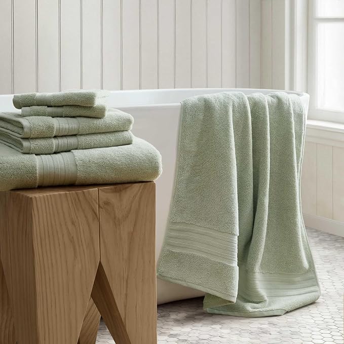 Martha Stewart - Bath Towels, Soft & Absorbent 100% Cotton Towels, Plush 700 GSM - Image 2