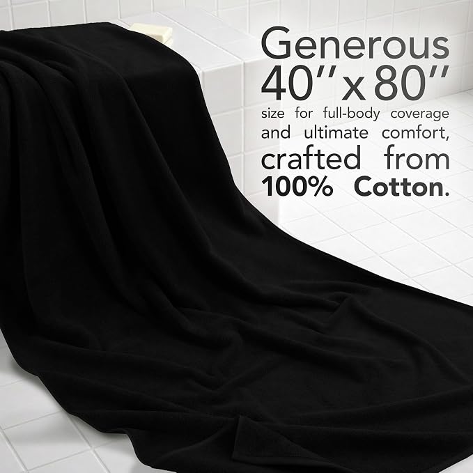 American Soft Linen 100% Cotton 600 GSM Turkish 40x80 Oversized Bath Towel Sheet - Image 2