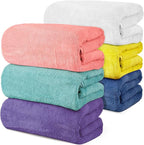 VitalCozy Set of 6 Large Bath Towels by VitalCozy