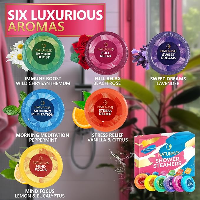 Shower Steamers Aromatherapy Gift Set - Image 3