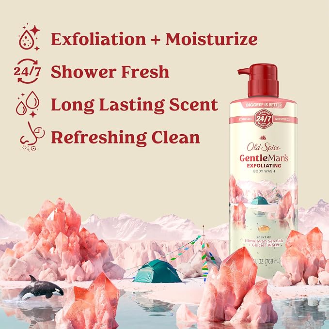 Old Spice GentleMan's Exfoliating & Moisturizing Body Wash - Image 2