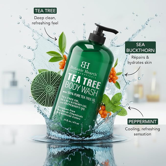 Botanic Hearth Tea Tree Body Wash - Image 3