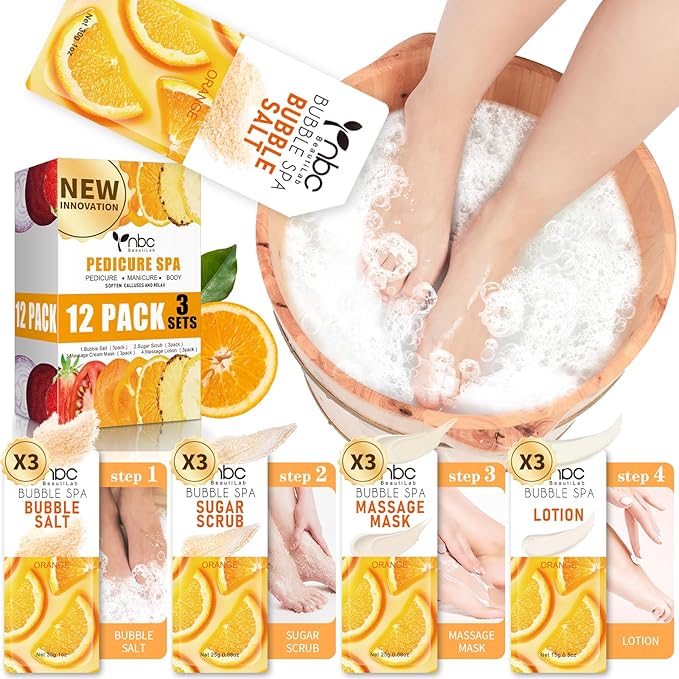 Foot Pedicure Spa Set, Foot Soak Spa Home Pedicure Kit by nbcBeautiLab