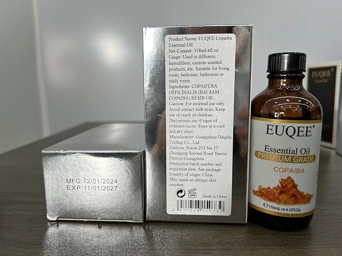 EUQEE Copaiba Essential Oil 118 ml Pure Copaiba Oil Essential Oil - Image 8