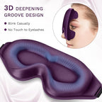 FlyCoco 99% Fully Block Out Light Eye Sleep Mask, 3D Deep Contoured Eyes Cover - Image 5