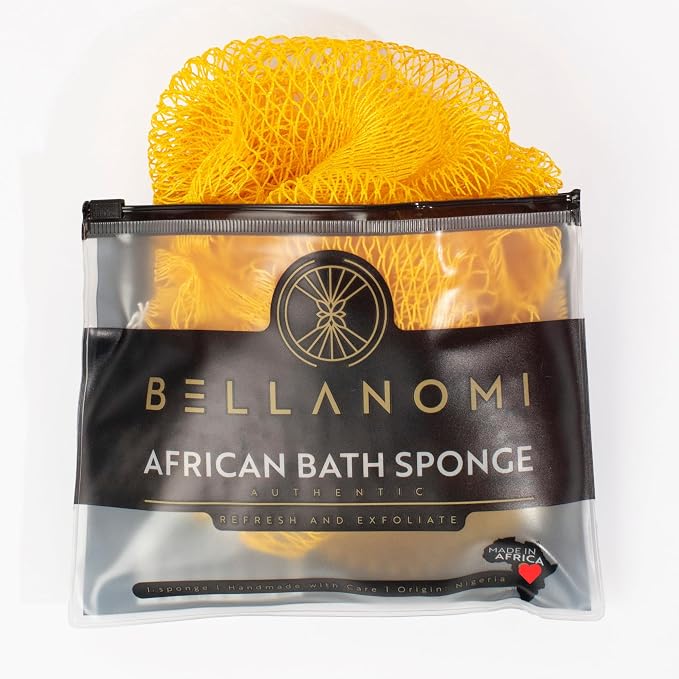 BELLANOMI African Exfoliating Net Sponge, Ethically sourced from Nigeria by Bellanomi