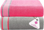 CASA COPENHAGEN He & She 2Pcs 100% Egyptian Cotton Large Designer Bathsheet by CASACOPENHAGEN