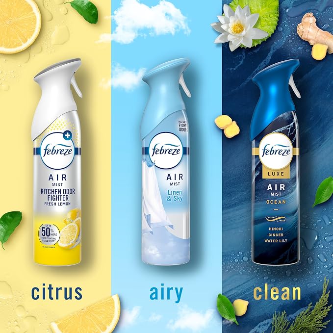 Febreze Air Mist, Air Freshener Spray, Odor Fighting Room Spray, Deodorizer - Image 4