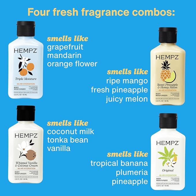 Hempz Mini Moisturizer Kit, Everyday Hydrating Lotion, 2.25 oz - Image 4