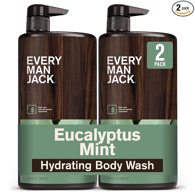 Every Man Jack Eucalyptus Mint Hydrating Mens Body Wash by EveryManJack