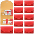 12 Set Manicure Set Bulk Mini Manicure Nail Clipper Kit 7 in 1 Stainless Steel by Lanties
