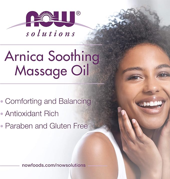 NOW Solutions, Arnica Soothing Massage Oil, Comforting Antioxidant Blend - Image 4