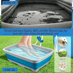 Pool Foot Bath Tray for Swimming Pool, Non- Slip Collapsible Foot Bath for Pool - Image 3