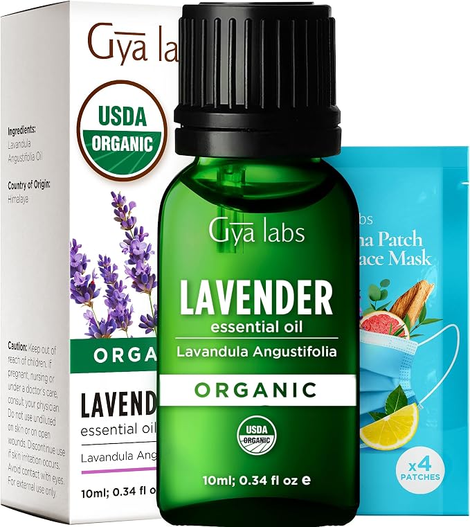 Gya Labs USDA Certified Organic Lavender Essential Oil by GyaLabs
