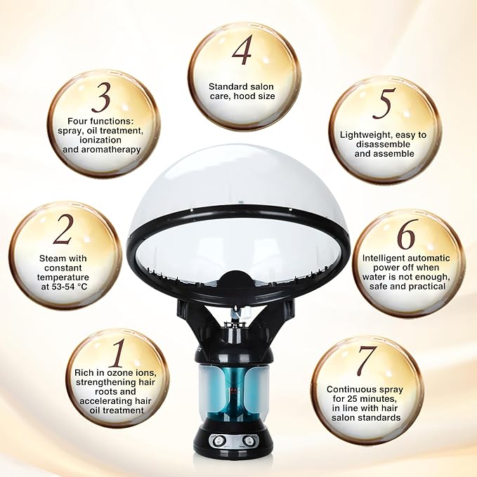 KINLITO 2-in-1 Hair and Face Steamer, Hair Steamer Humidifier - Image 6