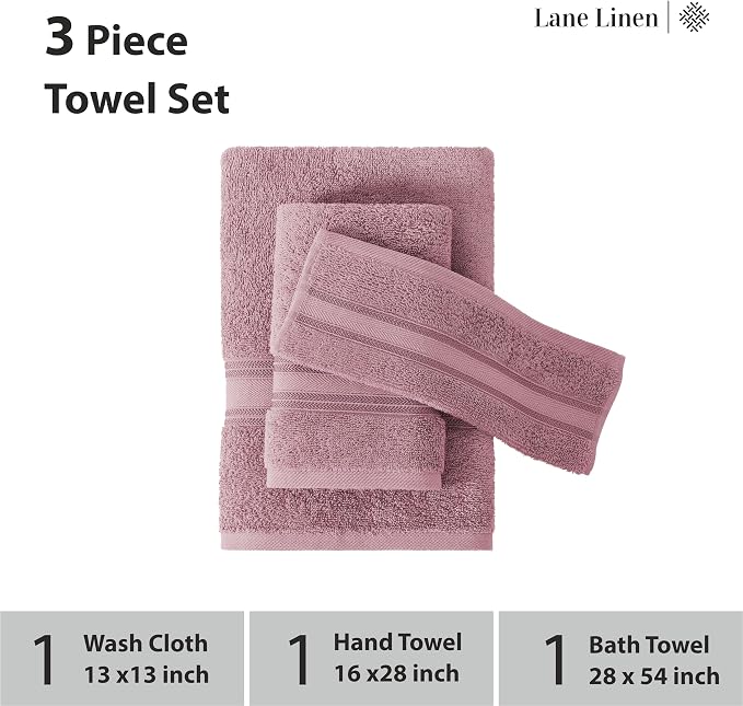 LANE LINEN Luxury Bath Towels Set - Image 3