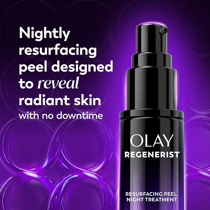 Olay Regenerist Chemical Peel for Face, Overnight Face Peel Mask, Anti-Aging - Image 2