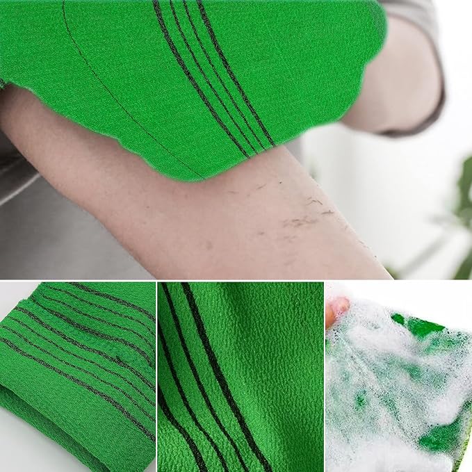 6 Pcs Exfoliating Washcloth, Korean Exfoliating Mitt Colorful Korean - Image 4