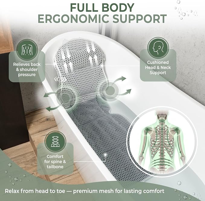 Full Body Bath Pillow for Tub - Image 3