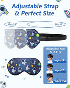 BeeVines Kids 100% Real Mulberry Silk Sleep Mask 2 Pack, Original Design Pure - Image 5